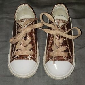 Pink glitter converses